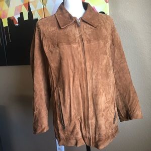 Luxury Suede Giotti Firenze VGUC Tan ZIP Jacket M